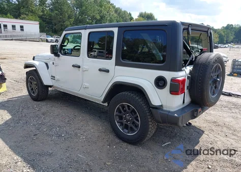 2021 Jeep Wrangler Unlimited 80Th Anniversary 4X4 из США, поврежденный, VIN 1C4HJXDG0MW745706